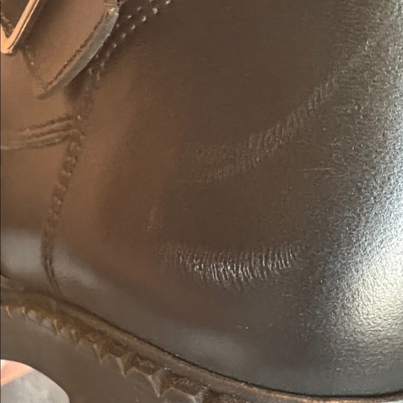 NWOT STEVE MADDEN Arlette Triple Buckle Black Leather Moto Boot Size 8 - Picture 7 of 17